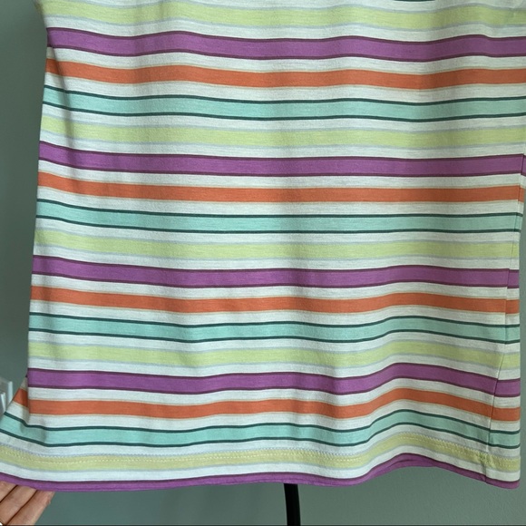 LACOSTE 
STRIPED SLEEVELESS TEE - Picture 3 of 7